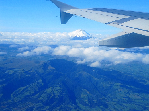 Aerial view of Pichincha outside of Quito Ecuador