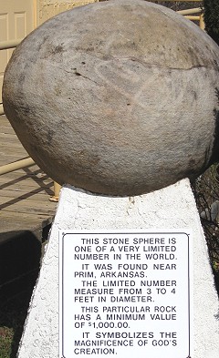 The Round Rock worth over 1000 dollars in Eureka Springs, Arkansas