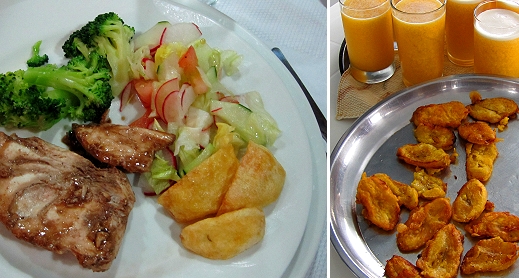 The food on the Yolita II with Road Scholar in the Galapagos