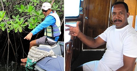 The crew of Yolita II with Road Scholar in the Galapagos