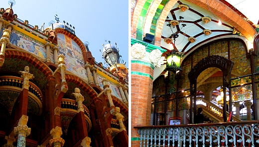 Palau de la Música Catalana built by architect Lluís Domènech i Montaner in 1905.
