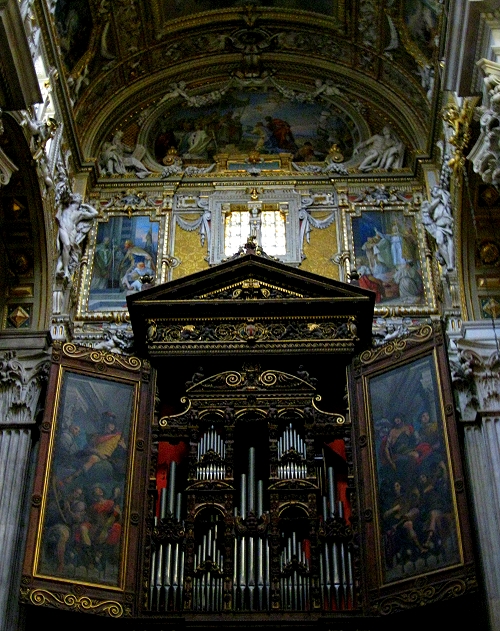 Pipe Organ in Cathedral San Lorenzo, Genoa Italy