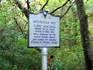 The marker for Mitchelville