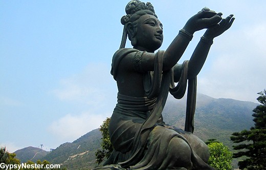One of six Devas at the Tian Tan Buddha in Hong Kong
