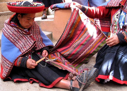 The weaving cooperative in Chincheros, Peru