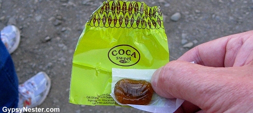 Coca candy in Peru