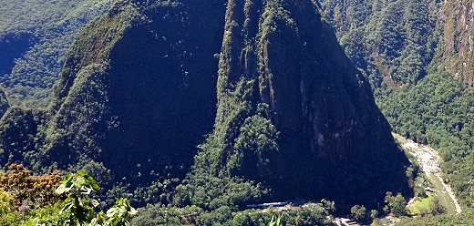 The bus ride up to Machu Picchu