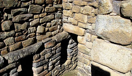 Wonky stones at Machu Picchu