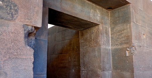 A double doorway leads to a sacred place