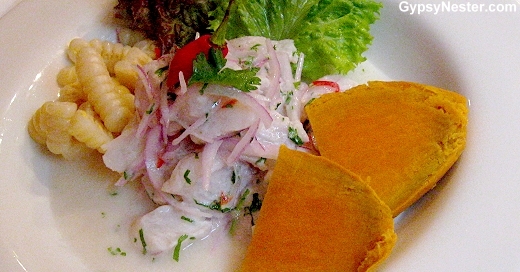 Cerviche Pescado at Señorio de Sulco Restaurant