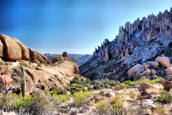 Mysterious Watcher in Superstition Mountains by David of The Roaming Boomers