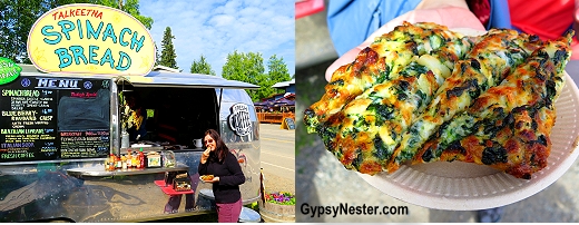 Talkeetna Alaska's famous spinach bread!