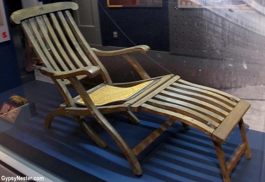 A deck chair from the Titanic