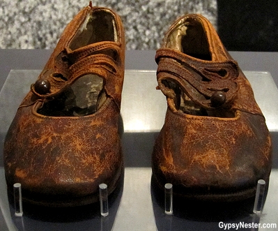 Shoes from the unknown child that died on the Titanic