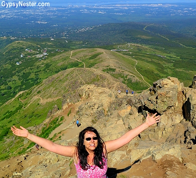 View from Flat Top Mountain in Anchorage, Alaska